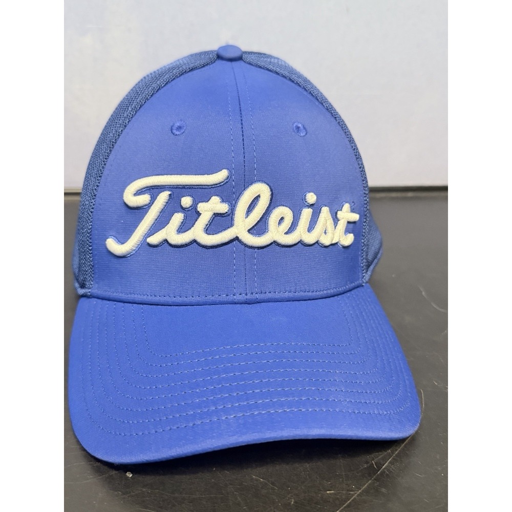Titleist Tour Sport Mesh Fitted Golf Hat - Blue LG/XL Ledges St George Utah Golf